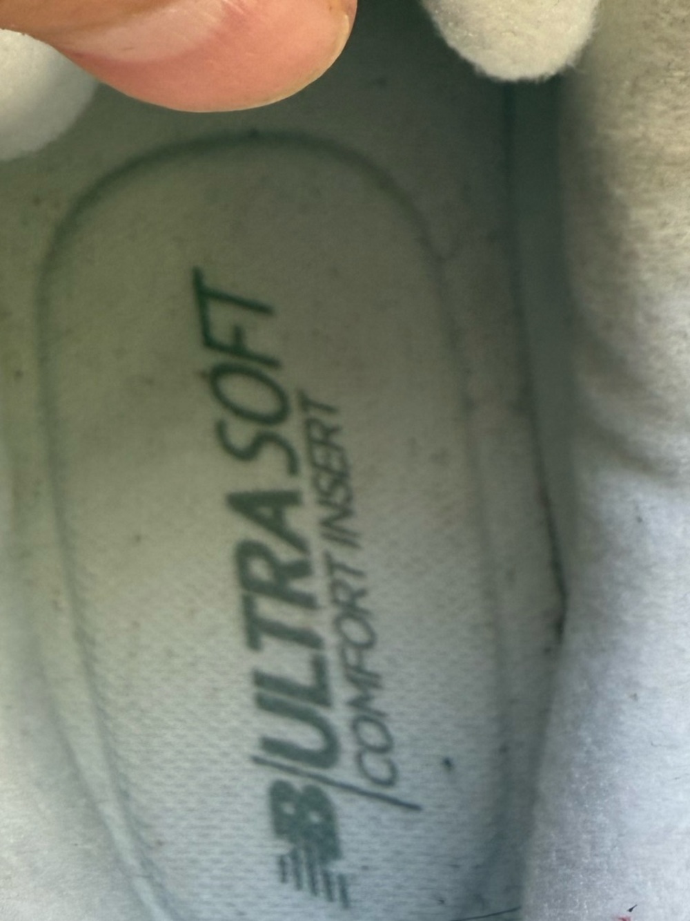 New Balance White and Silver Women's Comfort Sneakers - Picture 5 of 6